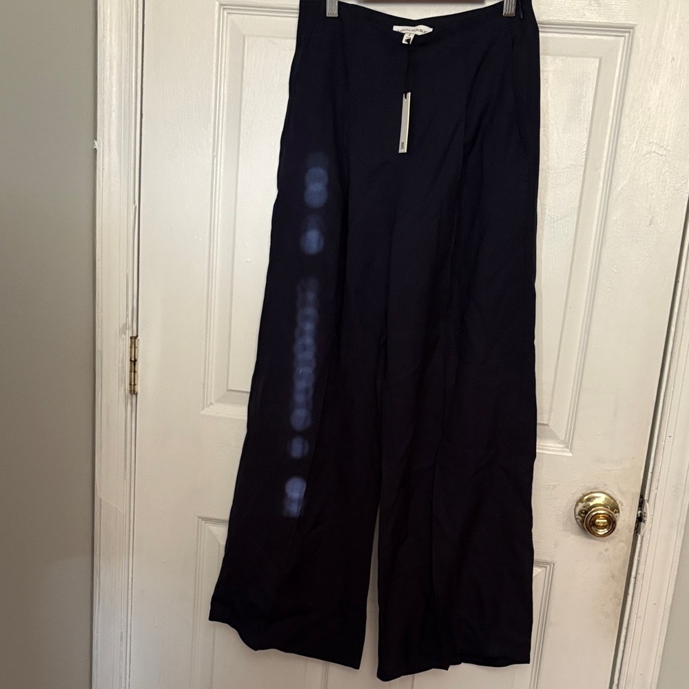 Banana Republic Wide-Leg Black Trousers